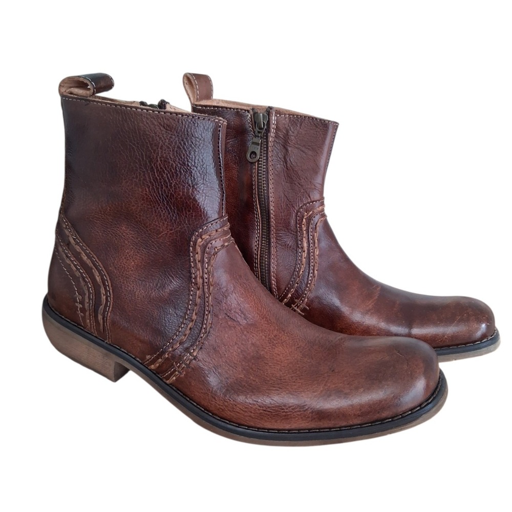 Bed Stu Distressed Leather Mens size 9 Revolution Grunge Casual Western Boots